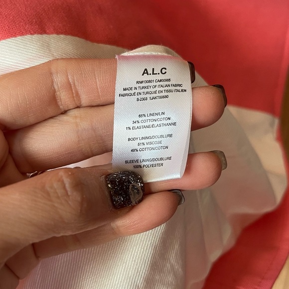 A.L.C.
Women's Pink Donovan Linen-blend Blazer. Size 8 Women
#120 - Picture 6 of 7